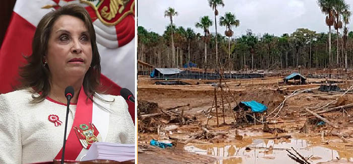 Dina Boluarte calló sobre la minería informal e ilegal en mensaje a la Nación